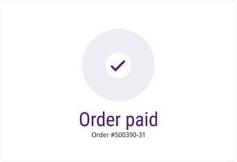 Payment confirmation